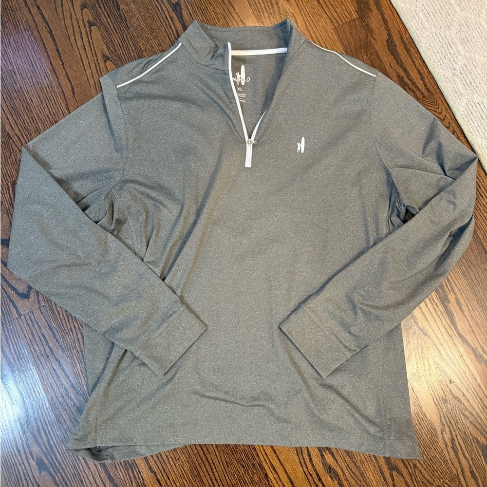 johnnie-O Charcoal Quarter-Zip Pullover